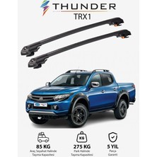 Thunder Mıtsubıshı L200 2015-SONRASI Trx1 Thunder Carrier Kilitli Ara Atkı Taşıyıcı Tavan Barı Siyah