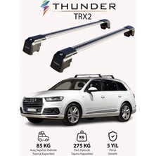 Thunder Audı Q7 2016-SONRASI Trx2 Thunder Carrier Kilitli Ara Atkı Taşıyıcı Tavan Barı Siyah