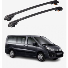 Thunder Cıtroen Jumpy 2006-2016 Trx1 Thunder Carrier Kilitli Ara Atkı Taşıyıcı Tavan Barı Siyah