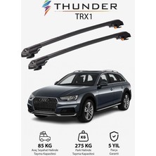 Thunder Audı A4 Allroad 2016-SONRASI Trx1 Thunder Carrier Kilitli Ara Atkı Taşıyıcı Tavan Barı Siyah