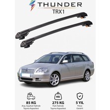 Thunder Toyota Avensıs 2003-2008 Trx1 Thunder Carrier Kilitli Ara Atkı Taşıyıcı Tavan Barı Gri