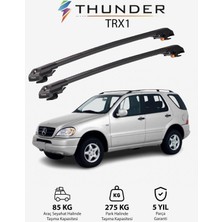 Thunder Mercedes-Benz M-Class 1998-2005 Trx1 Thunder Carrier Kilitli Ara Atkı Taşıyıcı Tavan Barı Gri