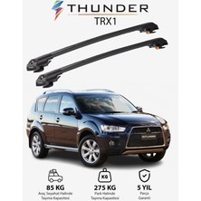 Thunder Mıtsubıshı Outlander Sport 2010-2022 Trx2 Thunder Carrier Kilitli Ara Atkı Taşıyıcı Tavan Barı Gri