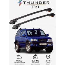 Thunder Opel Frontera Sport 1999-2004 Trx1 Thunder Carrier Kilitli Ara Atkı Taşıyıcı Tavan Barı Gri