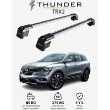 Thunder Renault Samsung Qm6 2017-SONRASI Trx2 Thunder Carrier Kilitli Ara Atkı Taşıyıcı Tavan Barı Siyah