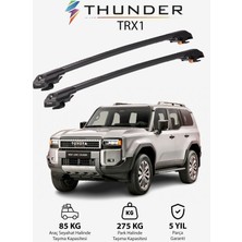 Thunder Toyota Land Cruıser Prado 2010-SONRASI Trx1 Thunder Carrier Kilitli Ara Atkı Taşıyıcı Tavanbarısiyah