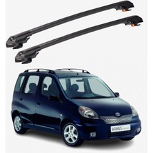 Thunder Toyota Yarıs Verso 2000-2005 Trx1 Thunder Carrier Kilitli Ara Atkı Taşıyıcı Tavan Barı Siyah