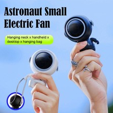 Ruyı Astronot Asılı Boyun Fan Kolye Küçük Taşınabilir USB Fan Astronot El Küçük Fan (Yurt Dışından)