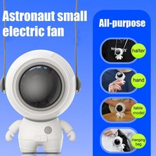 Ruyı Astronot Asılı Boyun Fan Kolye Küçük Taşınabilir USB Fan Astronot El Küçük Fan (Yurt Dışından)