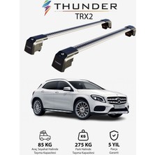 Thunder Mercedes-Benz Gla-Class 2014-2019 Trx2 Thunder Carrier Kilitli Ara Atkı Taşıyıcı Tavan Barı Gri