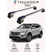 Thunder Hyundaı Santa Fe 2013-2018 Trx2 Thunder Carrier Kilitli Ara Atkı Taşıyıcı Tavan Barı Siyah
