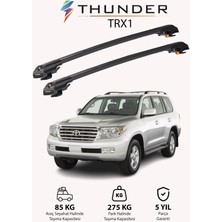 Thunder Toyota Land Cruıser 2008-2021 Trx1 Thunder Carrier Kilitli Ara Atkı Taşıyıcı Tavan Barı Gri