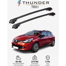 Thunder Renault Clıo 2013-SONRASI Trx1 Thunder Carrier Kilitli Ara Atkı Taşıyıcı Tavan Barı Siyah