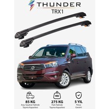 Thunder Ssangyong Stavıc 2004-2012 Trx1 Thunder Carrier Kilitli Ara Atkı Taşıyıcı Tavan Barı Gri