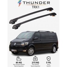 Thunder Volkswagen Caravelle 2016-SONRASI Trx1 Thunder Carrier Kilitli Ara Atkı Taşıyıcı Tavan Barı Gri