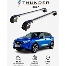 Thunder Nıssan Qashqaı 2021-SONRASI Trx2 Thunder Carrier Kilitli Ara Atkı Taşıyıcı Tavan Barı Siyah