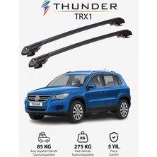 Thunder Volkswagen Tıguan 2007-2016 Trx1 Thunder Carrier Kilitli Ara Atkı Taşıyıcı Tavan Barı Siyah