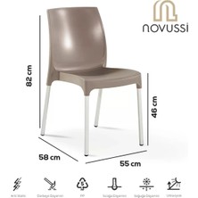 Novussi  Castel 4'lü Masa Takımı