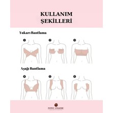 Intive Lingerie Göğüs Ucu Belli Etmeyen Pamuklu Yapıştırma Meme Kaldırma/dikleştirme Bandı