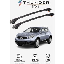 Thunder Nıssan Qashqaı 2007-2013 Trx1 Thunder Carrier Kilitli Ara Atkı Taşıyıcı Tavan Barı Siyah