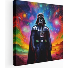 Painted Anarchy Yıldız Savaşları Kanvas Tablo - Retro Neon Darth Vader Tablo - Yıldız Savaşları, Kanvas Tablo, Yıldız Savaşları, Kanvas Tablo, 30X30