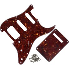 Zhuxi Shop B Kırmızı Kaplumbağa Stili Fleor St Ssh Elektro Gitar Pickguard Hss Çizilmeye Karşı Kapak ve Arka Kapak & Vidalar Gitar Aksesuarları, 11 Renk Seçeneği (Yurt Dışından)