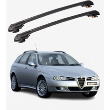 Thunder Alfa Romeo 156 Sportwagon 2000-2007 Trx1 Thunder Carrier Kilitli Ara Atkı Taşıyıcı Tavan Barı Gri