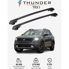 Thunder Kıa Sorento X-Lıne 2021-SONRASI Trx1 Thunder Carrier Kilitli Ara Atkı Taşıyıcı Tavan Barı Gri
