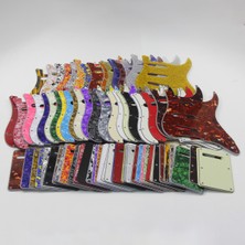 Zhuxi Shop B Nane Yeşili Inci Stili Fleor St Sss Elektro Gitar Pickguard 11 Delik Çizilme Plakası ve Arka Plaka ve Vidalar, 30 Renk Seçeneği (Yurt Dışından)