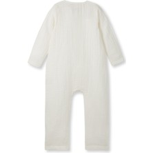 Petit Coral Unisex Çocuk Müslin Uzun Kollu Romper