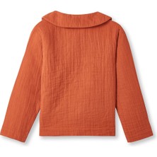 Petit Coral Unisex Çocuk Müslin Bebe Yaka Gömlek