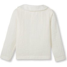 Petit Coral Unisex Çocuk Müslin Bebe Yaka Gömlek