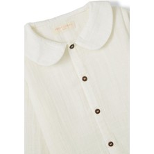 Petit Coral Unisex Çocuk Müslin Bebe Yaka Gömlek