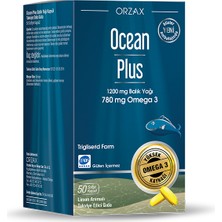 Ocean Orzax Plus 1200 Mg Balık Yağı 780 Mg Omega 3 | 50 Kapsül