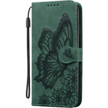 Colorful Shop IPhone 16 Için Flip Case Pro Max Manyetik Closu Cüzdan Büyük Kelebek Pu (Yurt Dışından)