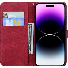 Colorful Shop IPhone 16 Için Flip Case Pro Max Manyetik Closu Cüzdan Büyük Kelebek Pu (Yurt Dışından)