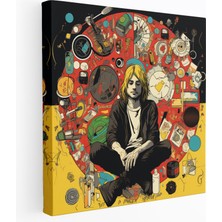 Painted Anarchy Kurt Cobain Pop Art Cam Baskı