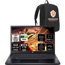 Acer Nitro V 15 Intel Core I5 13420H 40GB 4tb SSD RTX3050/6GB 144Hz 15.6" Fhd Fdos Taşınabilir Bilgisayar NH.QNCEY.002 & Per4 Çanta NHQNCEY002P325