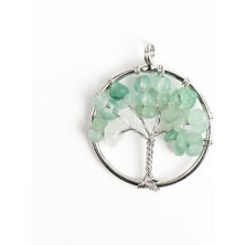 Zeynep Büyükbay Hayat Ağacı Aventurin Doğal Taş Kolye Ucu