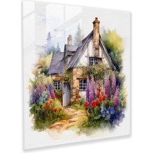 Painted Anarchy Rustik Kır Evi Suluboya Cam Baskı