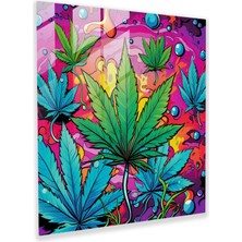Painted Anarchy Psychedelic Weed Cam Baskı