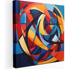 Painted Anarchy Geometrik Soyut Şekiller Kanvas Tablo, 30X30 cm