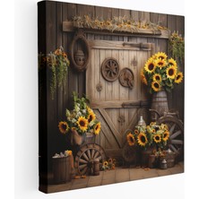 Painted Anarchy Rustik Ahır Kapısı Duvar Tablosu