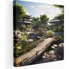 Painted Anarchy Zen Bahçesi Köprüsü Kanvas Tablo