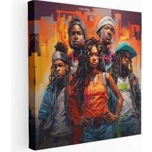 Painted Anarchy Kent Savaşçıları Kanvas Tablo, 30X30 cm