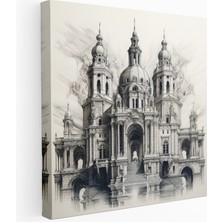 Painted Anarchy Gotik Katedral Kanvas Tablo, 30X30 cm