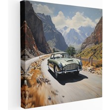 Painted Anarchy Aston Martin Macerası Kanvas Tablo, 30X30 cm