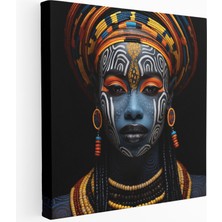 Painted Anarchy Çağdaş Kabile Kadını Kanvas Tablo, 30X30 cm