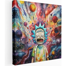 Painted Anarchy Kozmik Rick ve Morty Kanvas Tablo, 30X30 cm
