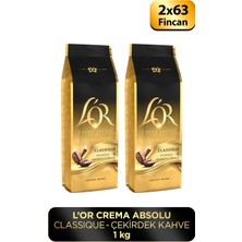 L'or Crema Absolu Classıc Çekirdek Kahve 500gr x 2